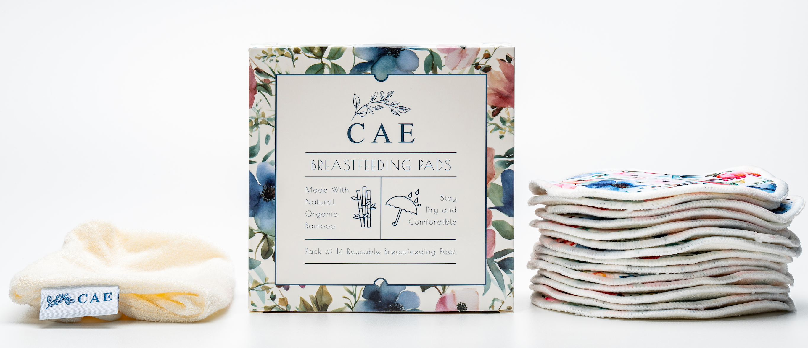 CAE Soft Reusable Bamboo Nursing Pads x 14 Pads - Silverette-apac